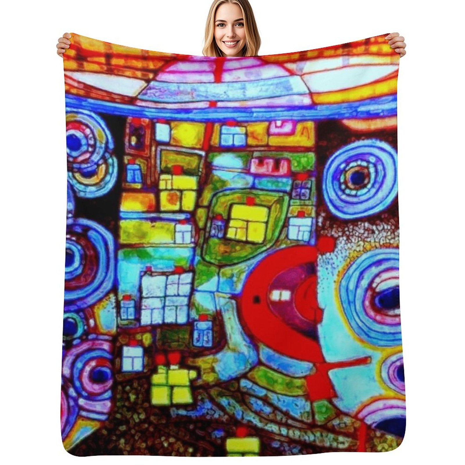 Luxury Bags Qatar - Qatar 813 neon Throw Blanket Decoratives
