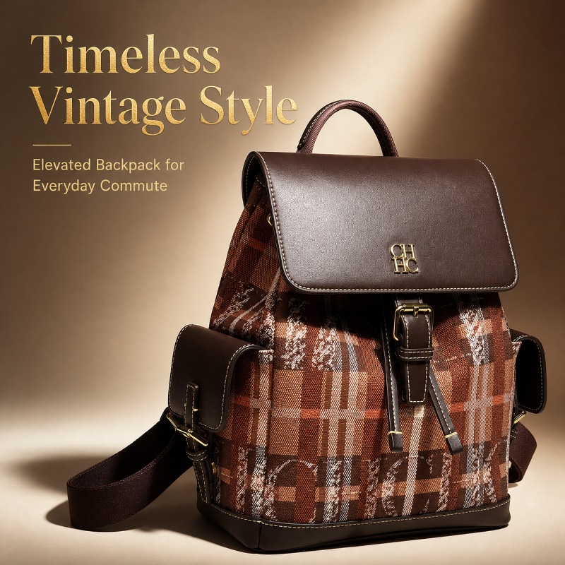 Luxury Bags For School - CHHC Fashion Color Block Backpack Dating