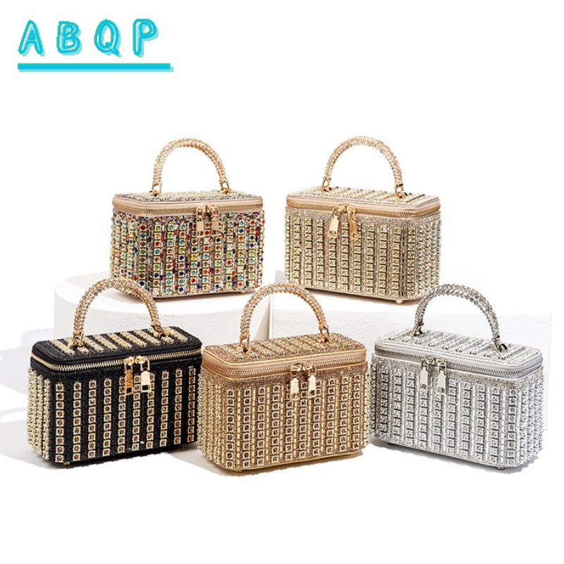 Luxury Bags Shopping - Dinner Women's Bag with Diamonds Shiny