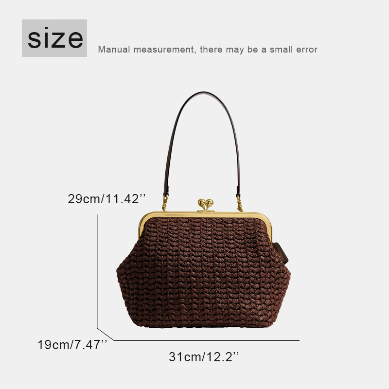 Hand-Woven Kisslock Frame Shou - огляд і ціна Luxury Bags Brand
