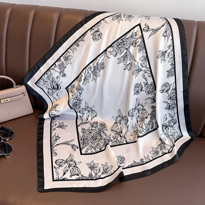 70*70cm Luxury Floral Print Si - огляд і ціна Luxury Bags Casual