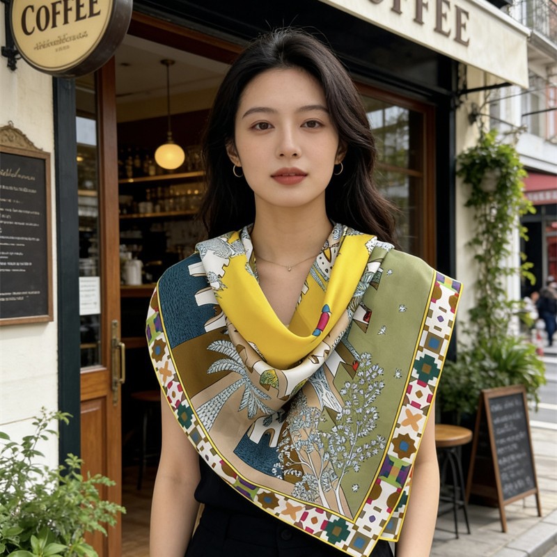 Square Silk Scarf 90CM Luxury  - огляд і ціна Luxury Bags Casual