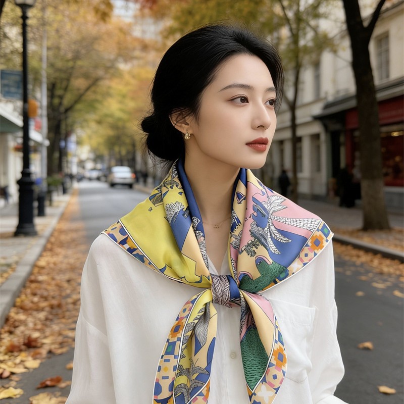 Square Silk Scarf 90CM Luxury  - огляд і ціна Luxury Bags Casual