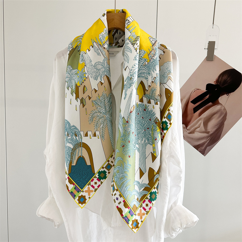 Square Silk Scarf 90CM Luxury  - огляд і ціна Luxury Bags Casual