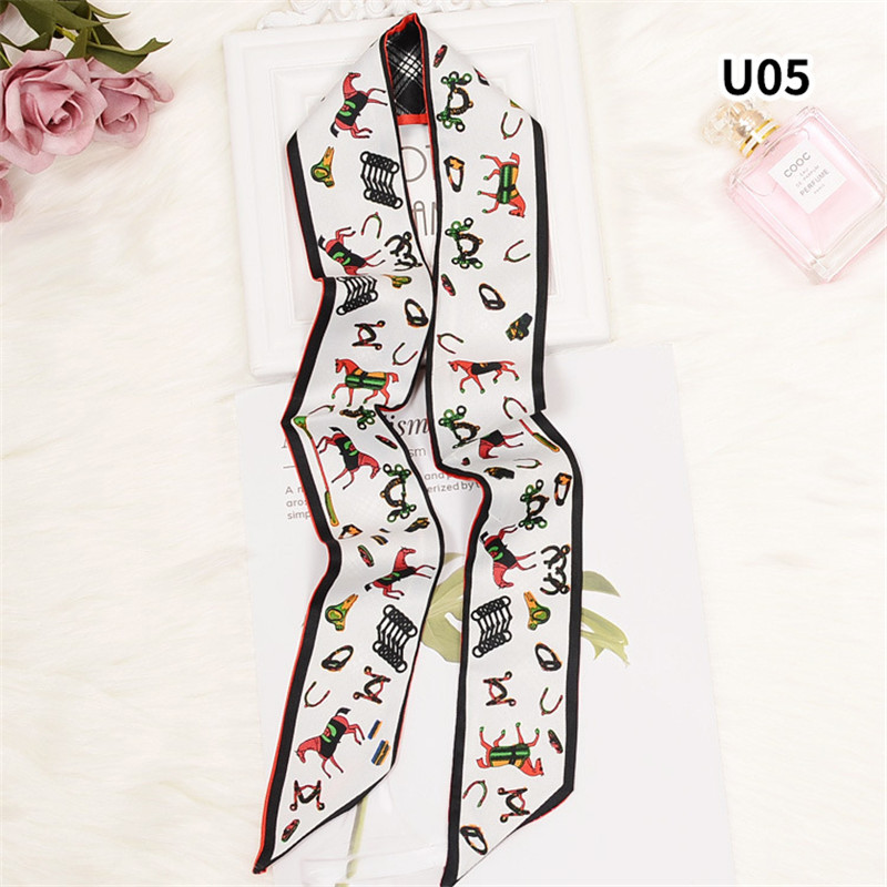 Horse Plaid Skinny Scarf Women - огляд і ціна Luxury Bags Brand