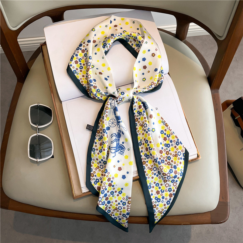 Fashion Print Long Silk Scarf  - огляд і ціна Luxury Bags Casual