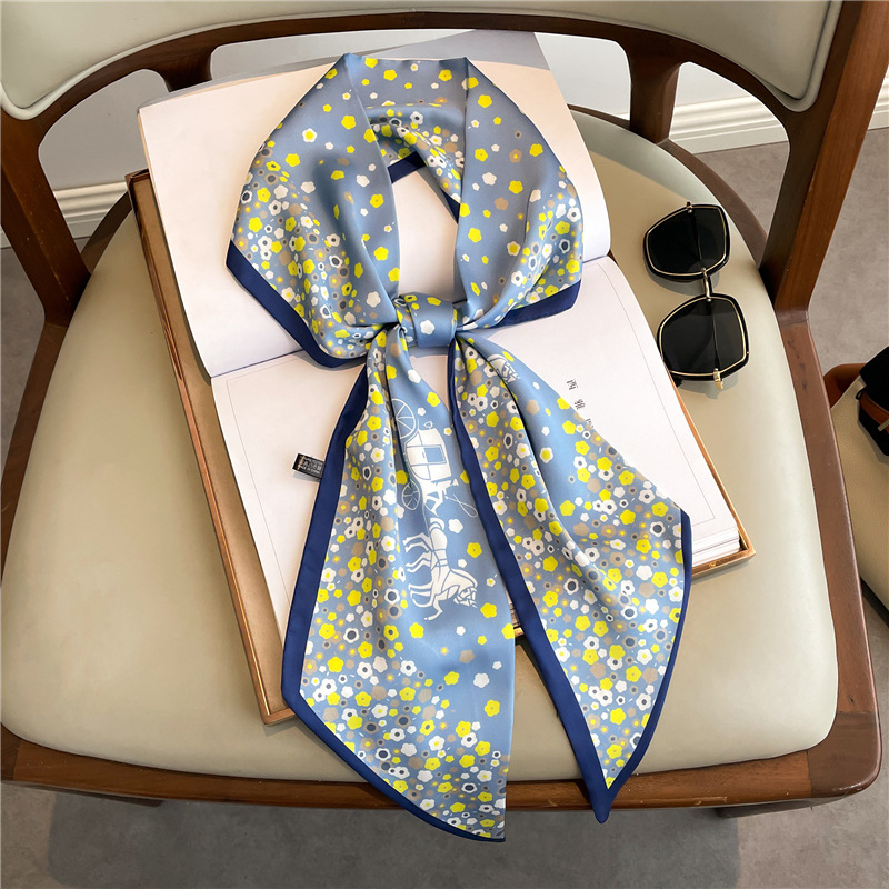 Fashion Print Long Silk Scarf  - огляд і ціна Luxury Bags Casual