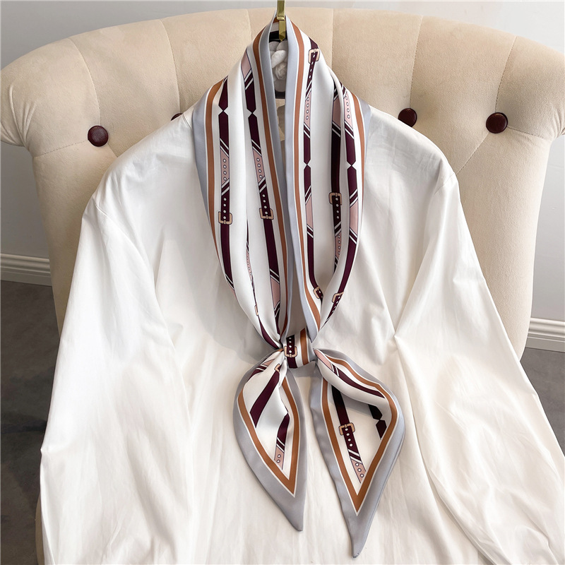 Fashion Print Long Silk Scarf  - огляд і ціна Luxury Bags Casual