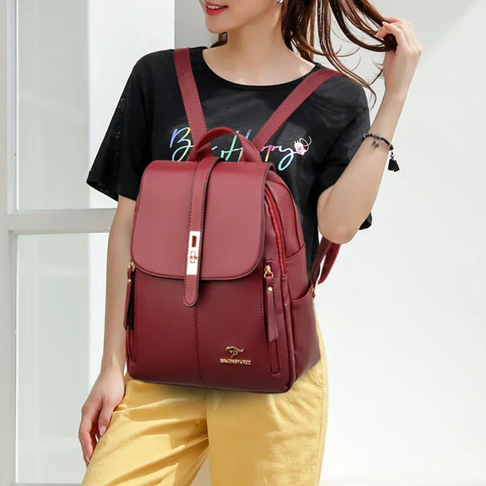 Women Leather Large Capacity B - огляд і ціна Luxury Bags For School