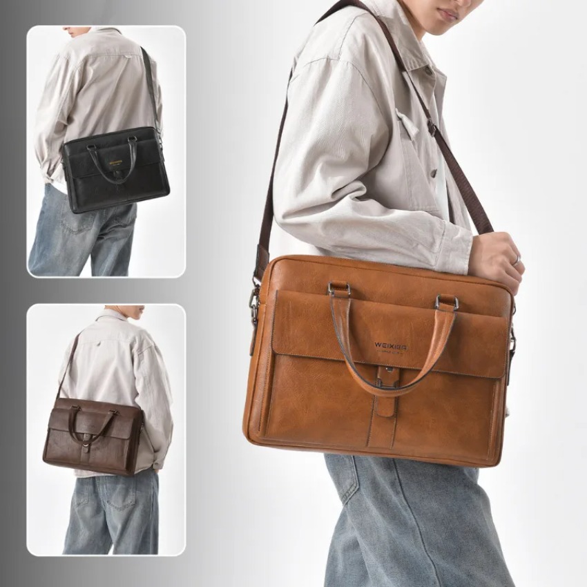 Brand new men's handbag retro  - огляд і ціна Luxury Bags Brand