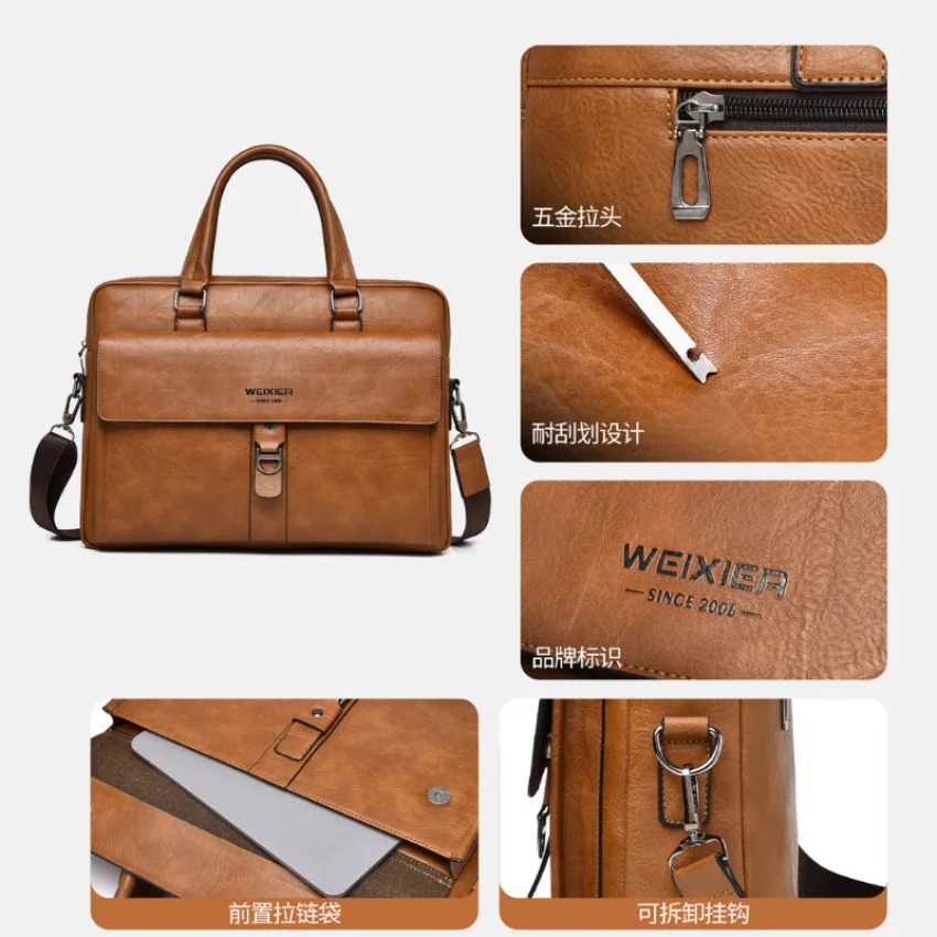 Brand new men's handbag retro  - огляд і ціна Luxury Bags Brand