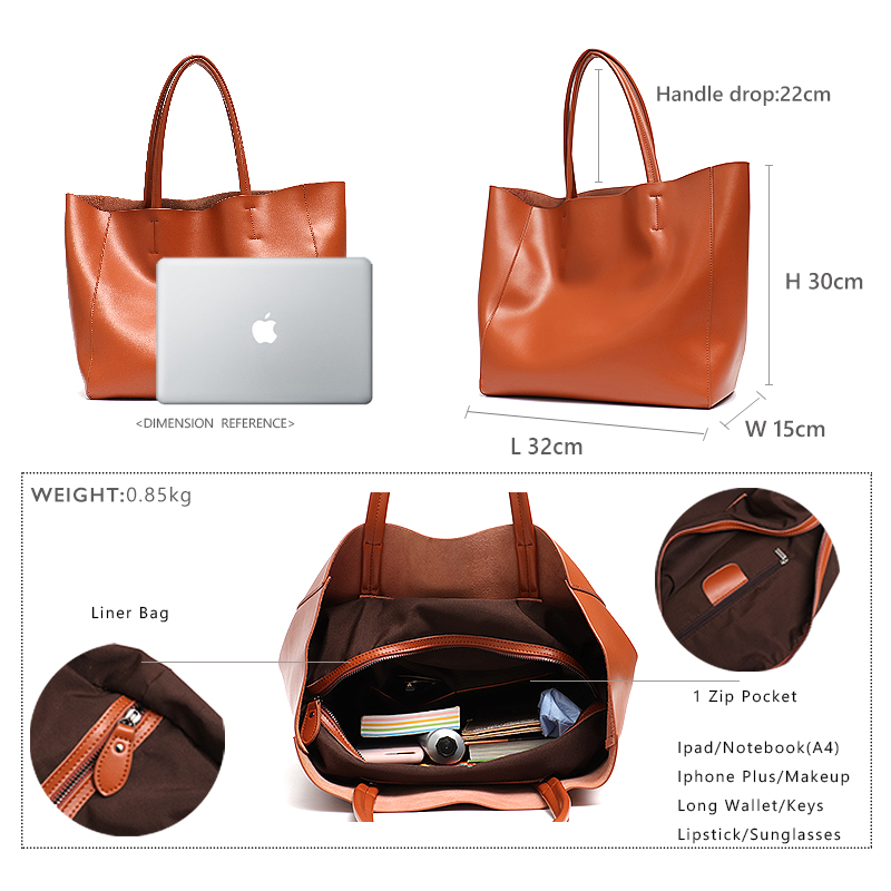 Luxury Brand Cow Leather Tote  - огляд і ціна Luxury Bags Brand