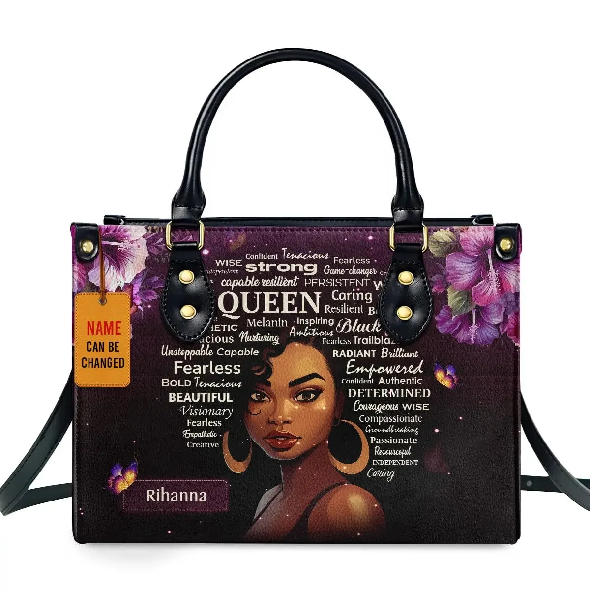 African Girl Print Leather Han - огляд і ціна Luxury Bags Shopping